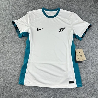 Nike NEW ZEALAND Football Team 2023-24 Away  Jersey Womens M Soccer ALL WHITES - Image 1 of 4