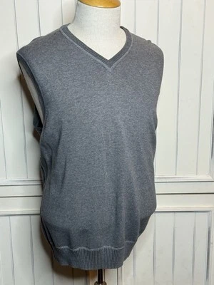 Men’s Geoffrey Beene Gray Reversible Sweater Vest XXL - Image 1 of 3