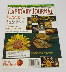 Lapidary Journal Jewelry Arts Magazine August 2004 Gems Metal Beads - Picture 1 of 6