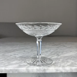 Vintage Waterford Crystal Glandore Footed Compote Pedestal Bowl Etched 5" - Picture 1 of 11