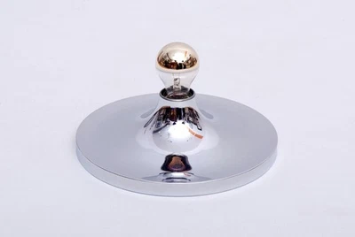 60s Spazio Età HONSEL Soffitto Parete Cromo Ø 28 CM Charlotte Perriand 1.Z - Immagine 1 di 2