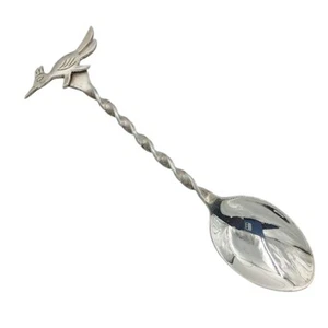 Arizona Souvenir Spoon Bell Trading Post Sterling Silver Demitasse Roadrunner - Picture 1 of 6