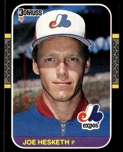 1987 Donruss Joe Hesketh Montreal Expos #134 - Picture 1 of 2