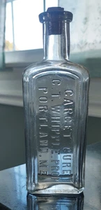 Maine Medizin Heilflasche geprägtes Ziel Heilung C. T. Whipple, Requisite Portland Me - Bild 1 von 1