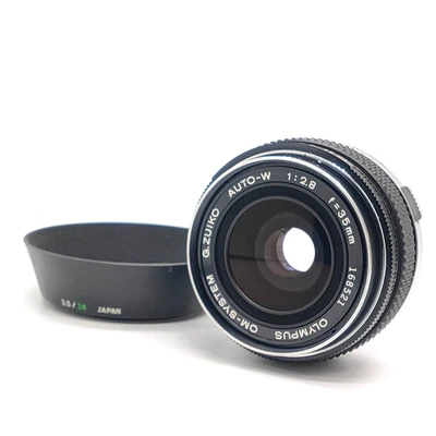 " NEAR MINT " OLYMPUS OM SYSTEM G.ZUIKO AUTO W 35mm f/2.8 MF Lens from JAPAN - Image 1 of 4
