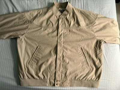 Chaqueta Bomber Haband Para Hombre Vintage Informal Cremallera Completa, 3XL, Beige Foto 1 de 4