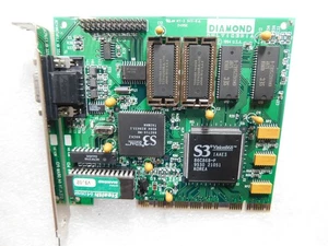 DIAMOND STEALTH 64 DRAM S3 TRIO64 86c868 2MB PCI VGA VIDEO GRAPHICS CARD ADAPTER - Picture 1 of 3
