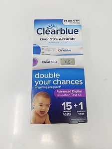 Clearblue Advanced Digital Ovulation & 1 Schwangerschaftstest-Kit 16 Tests Ablaufdatum 2027 - Bild 1 von 5