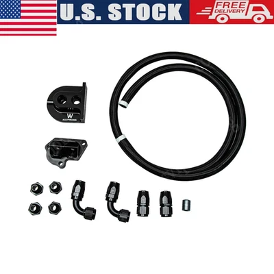 Coyote Oil Filter Relocation Kit For 2011-2023 20 Ford Mustang GT F150 5.0 5.2L Foto 1 de 4