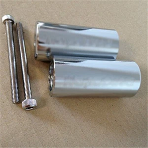 Custom 3" Long Billet Bar Ends For 1999-2014 Suzuki Hayabusa Gsxr1300 Chrome - Picture 1 of 3
