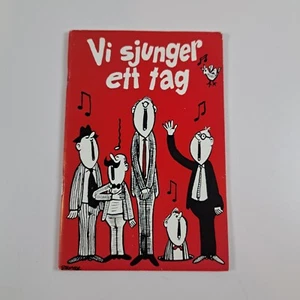 Vintage Swedish Songbook Vi sjunger ett tag Illustrated by Poul Stroyer - Picture 1 of 6