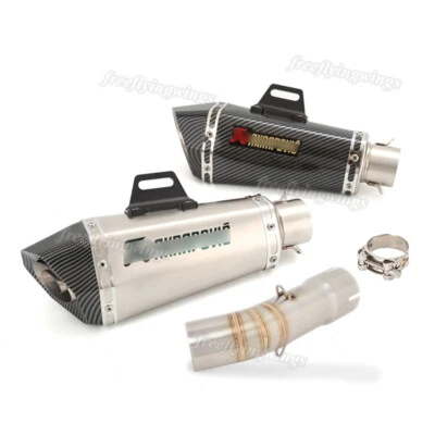 Silenciador DB Killer System 51 mm tubo de enlace de escape medio deslizable para Yamaha FZ8 FZ8N Foto 1 de 4