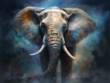 Fantasy Animal Elephant Canvas Art -Home Decor Wall Art Print Poster Painting 03