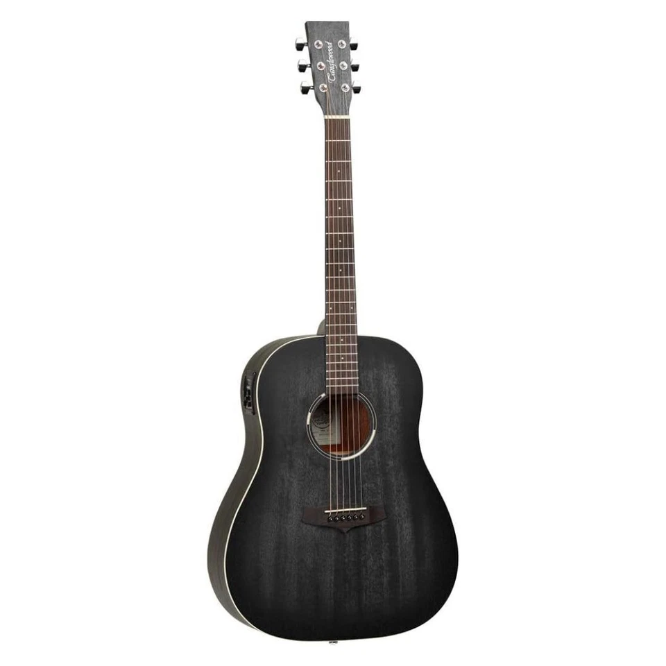 Tanglewood Blackbird Dread Slope Shoulder AE Black - Image 1 of 4