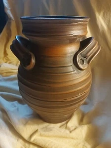 Ton Vase Krug Getöpfert Braun - Bild 1 von 3