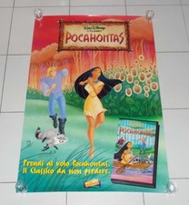 Manifesto POCAHONTAS Walt Disney Film Poster Vhs 98x68 Promo pubblicità