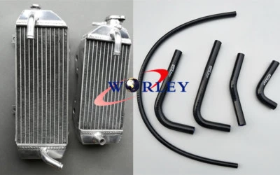 Radiador de aluminio PARA KAWASAKI KX250F KX 250 F KXF250 2017-2018 17 + MANGUERA NEGRA Foto 1 de 4