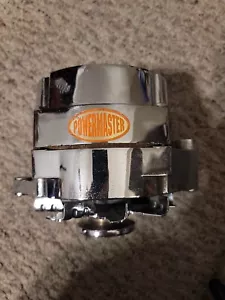 Powermaster 17294 GM 12SI 100 Amp Alternator Chrome 1965 To 1985 V Belt - Picture 1 of 4