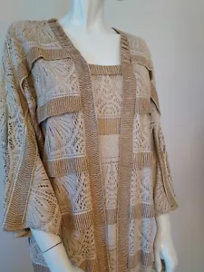Vintage 1980s Lillie Rubin Gatsby Knit Dress - Picture 1 of 12