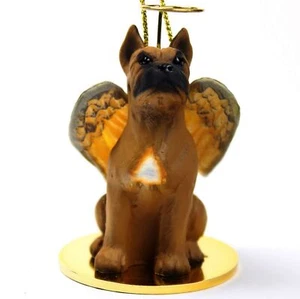 Boxer Ornament Angel Figurine Hand Painted Tawny - Picture 1 of 1