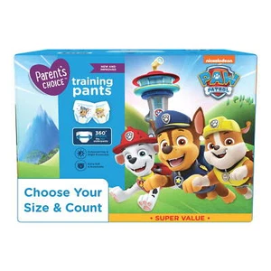 Parent's Choice Paw Patrol Training Pants Pull Ups for Boys, 3T/4T, 21/86 Ct - Picture 1 of 13