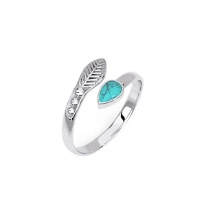 925 Sterling Silver Toe Ring Adjustable Foot Ring Jewelry for Women (Turquoise) - Picture 1 of 10