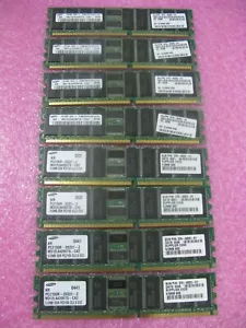 Lot 4 of Sun X7603A 1GB kit (2 * 512MB) 370-6202 PC2100R ECC for V240 Samsung - Picture 1 of 3
