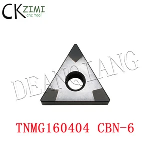 2pcs TNMG160404 CBN-6 / TNMG431 CBN CNC Boron nitride diamond inserts For MTJNR - Picture 1 of 5