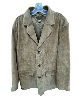 Pendleton Hombres Marrón Claro Gamuza Chaqueta De Colección Talla Grande 3 Botones Foto 1 de 4