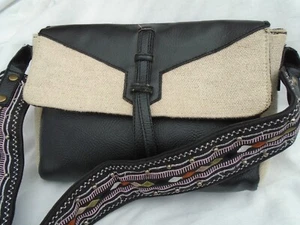 Marks and Spencer Collection Black and Grey Shoulder Bag - Picture 1 of 7