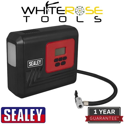 Sealey Tyre Inflator with Worklight Garage Car 12V - Image 1 of 4