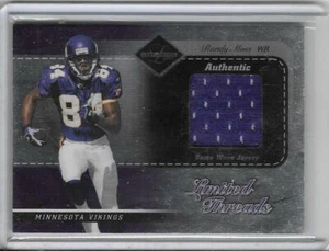 RANDY MOSS 2003 LEAF LIMITED THREADS GAME JERSEY #24/100 -VIKINGS!!! - Picture 1 of 1