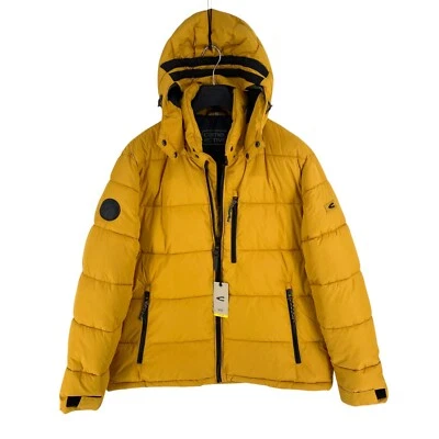 CAMEL ACTIVE Men Yellow Hooded Padded Puffer Jacket Coat Size EU 56 UK/US 46 - Image 1 of 4