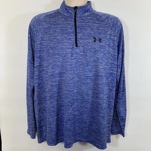 Under Armour Men's L Loose Pullover Long Sleeve Athletic Shirt, Blue Heather - Picture 1 of 8