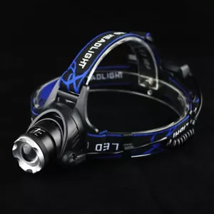 Led Rechargeable Headlamp, Super Bright with 3 Modes & Warning Light, Motion Sen - Picture 1 of 6