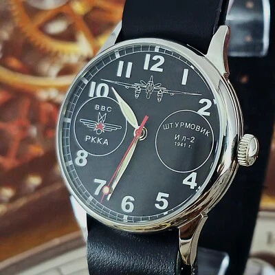 Reloj Pulsera Vintage URSS RAKETA Sturmanskie 2609.HA Soviético STURMOVIK IL-2 Foto 1 de 4