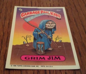 TOPPS 1986 GARBAGE PAIL KIDS CARD Series 3 #95a * GRIM JIM * W/ COPYRIGHT - Picture 1 of 2