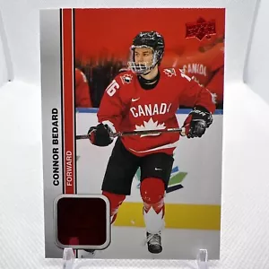 Connor Bedard 2023 Equipo Canadá Lámina Roja Paralelo RC Chicago Blackhawks - Imagen 1 de 2