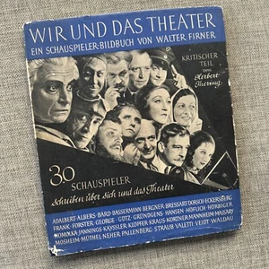 Libro de actores de teatro alemán 1932-Wir Un Das Theater raro primera edición excelentes fotos - Imagen 1 de 11