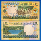 Rwanda 100 Francs Year 2003 Uncirculated World Paper Money Currency Banknote