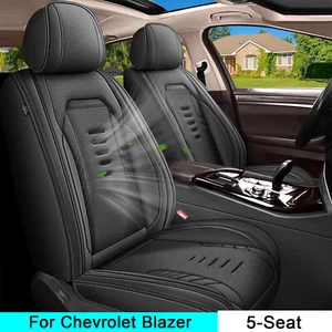 For Chevrolet Blazer 2019-2024 Front Rear Car 5-Seat Covers PU Leather Protector - Picture 1 of 7