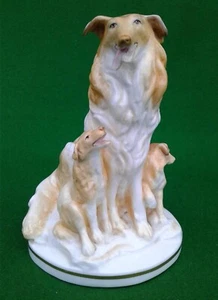 ROYAL WORCESTER - COLLIE WITH PUPS BY KENNETH POTTS - RW 3992 - Picture 1 of 18
