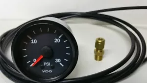 VDO 52mm 30 PSI BOOST GAUGE AND VDO LINE KIT AUTOMOTIVE 4WD - Picture 1 of 3