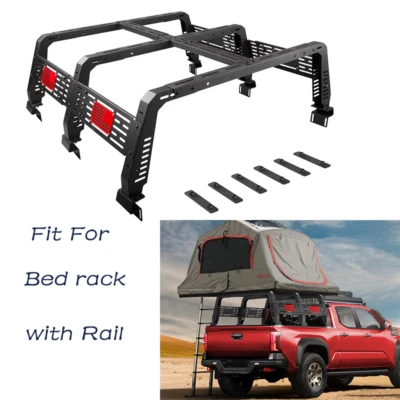 22.5" High Truck Rack Bed Rails For Toyota Tacoma 2005-2022 / Tundra 2014-2022 Foto 1 de 4