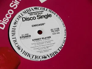 CHICAGO~ STREET PLAYER~ NEAR MINT~ PROMO~ RARE~ COLUMBIA~ ~ 12" SINGLE - Imagen 1 de 2