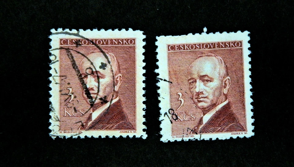 捷克斯洛伐克 - 1946 / SC320 / Mi 510 / 贝内什总统 / 二手 — 第 1/1 张图片