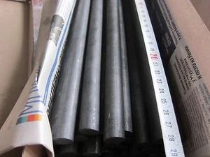 10x NOS NOS Soviet URSS grafito, varilla de carbono, electrodo (18mm x 255mm) R=1 Ohm - Imagen 1 de 5