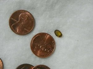 Sphene 0.80 Cts 4.7x6.8x2.8 MM Oval Faceted Yellow Eye Clean - Picture 1 of 2