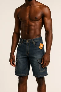Rider Protec Technical Brand Herren Jeansshorts Größe 34 Neu mit Etikett - Bild 1 von 8