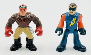 Fisher Price Imaginext Sky Racers Pilot #5 & Treasure Safari Hunter Figures - Picture 1 of 7